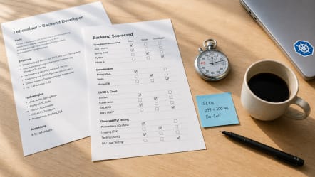 Wie bewertet man einen Lebenslauf für eine Backend-Developer-Position
