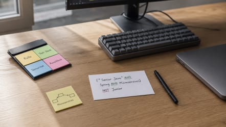 Boolean-Suche für Senior Java Developer: Strings, Signale und Workflow