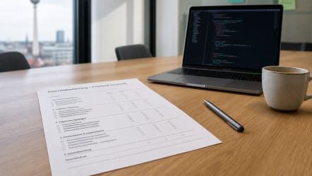 Interviewleitfaden für Frontend‑Entwickler:innen in Deutschland: Struktur, Fragen, Aufgaben & Bewertung