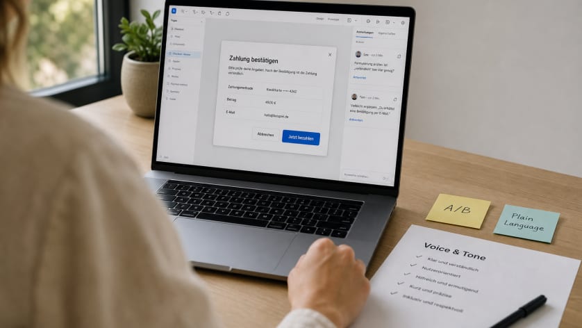Was macht ein UX Writer? Aufgaben, Beispiele und Karriereweg für Produktteams