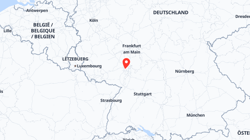 Map of the locations of GAG Ludwigshafen Am Rhein