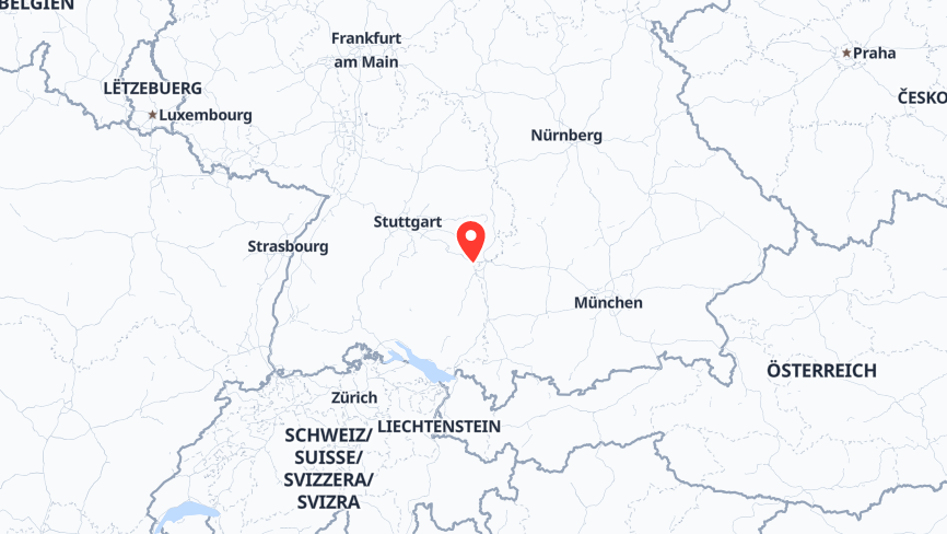 Map of the locations of Schwäbische Härtetechnik Ulm GmbH & Co. KG