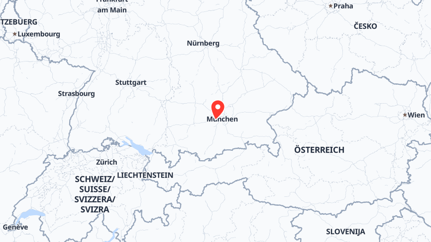 Map of the locations of Eos Gmbh Electro Optical Systems