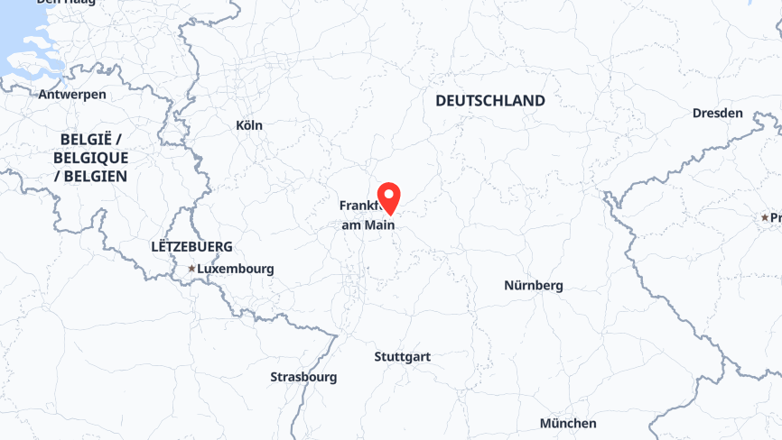 Map of the locations of SINGULUS TECHNOLOGIES AG