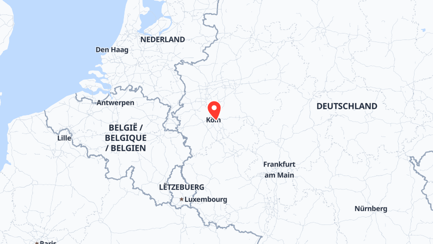 Map of the locations of Ghendler Ruvinskij Rechtsanwälte PartG mbB