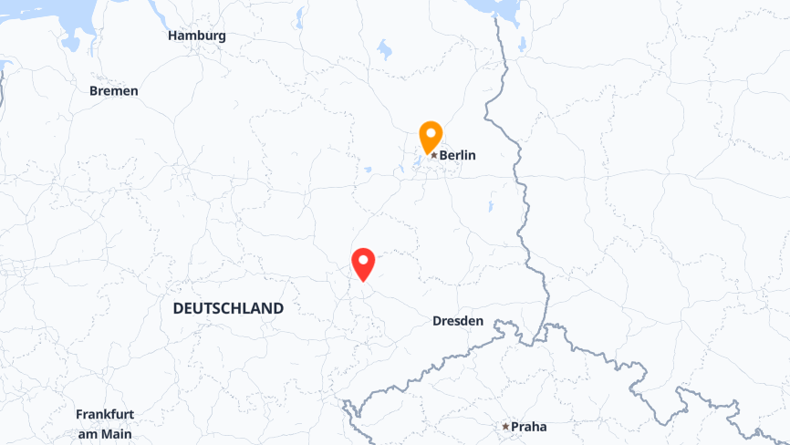 Map of the locations of Spread Group