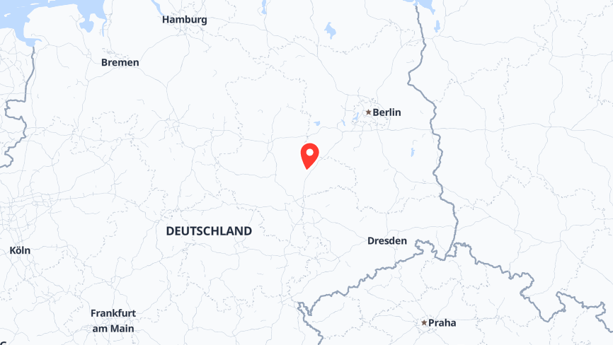 Map of the job locations