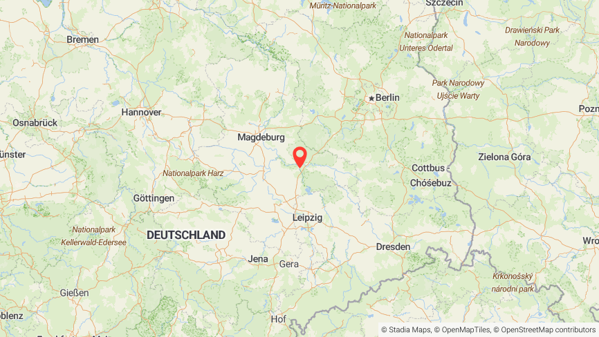 Map of the job locations