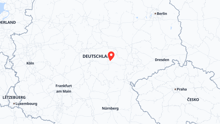 Map of the job locations