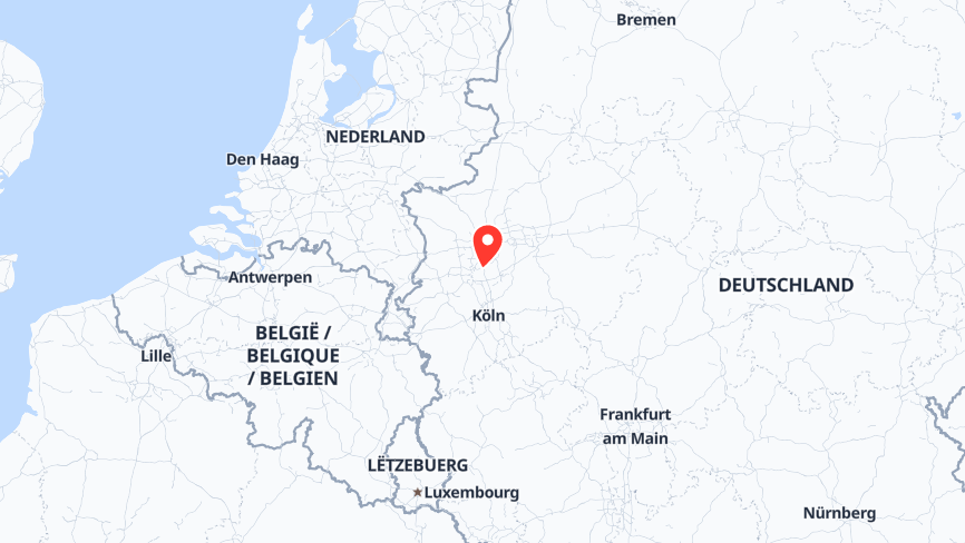 Map of the job locations