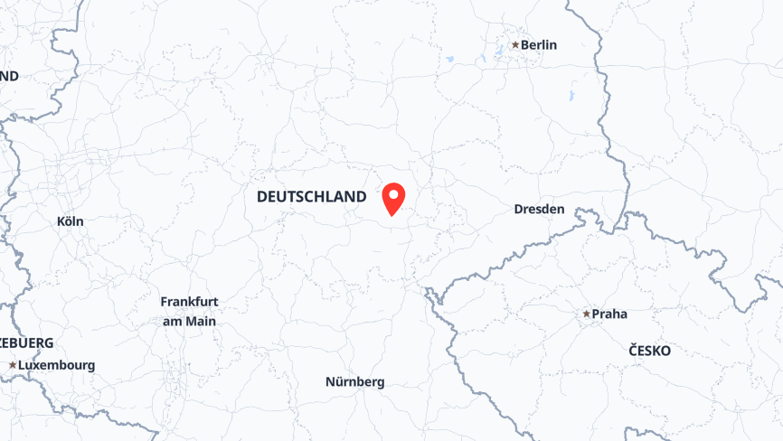 Map of the job locations