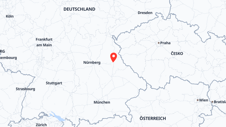 Map of the job locations