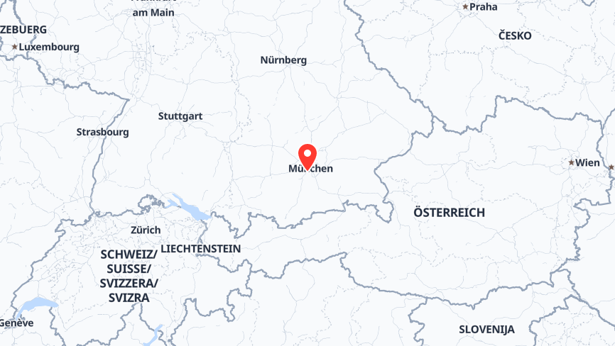 Map of the job locations