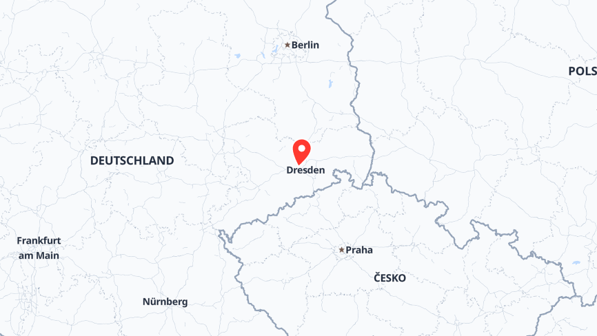 Map of the job locations