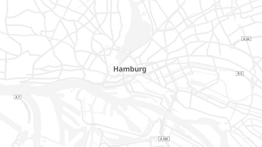 Map of the job locations