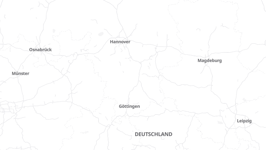 Map of the job locations