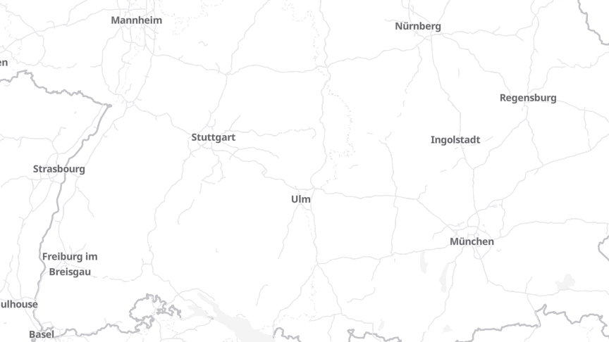 Map of the job locations