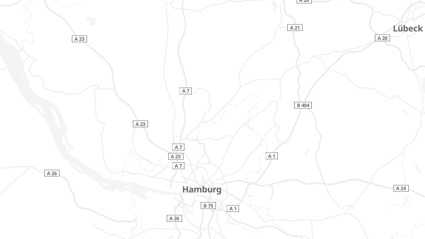 Map of the job locations