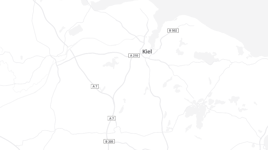 Map of the job locations