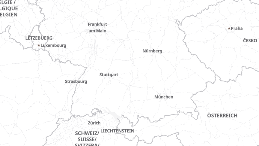 Map of the job locations