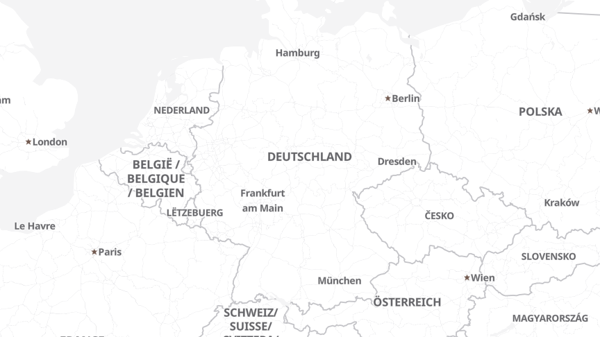 Map of the locations of Deutscher Sparkassen Verlag GmbH