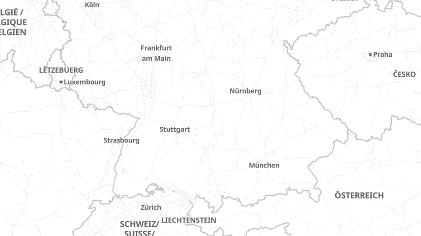 Map of the locations of :em engineering methods AG