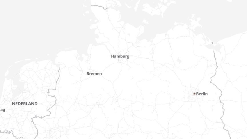 Map of the job locations