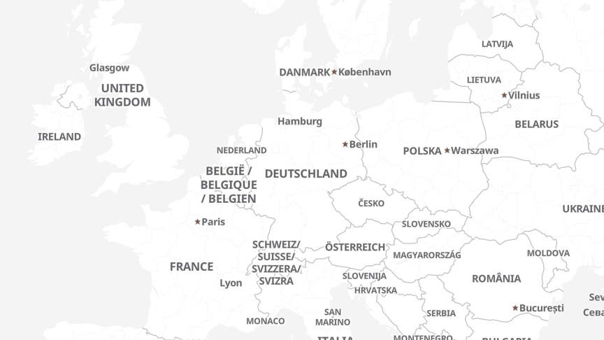Map of the locations of Fresenius Medical Care AG & Co. KGaA