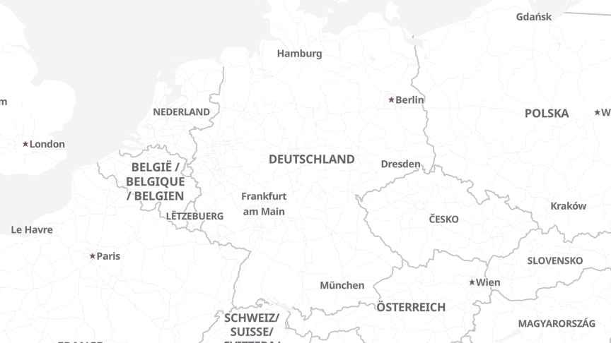Map of the locations of Bundesdruckerei GmbH