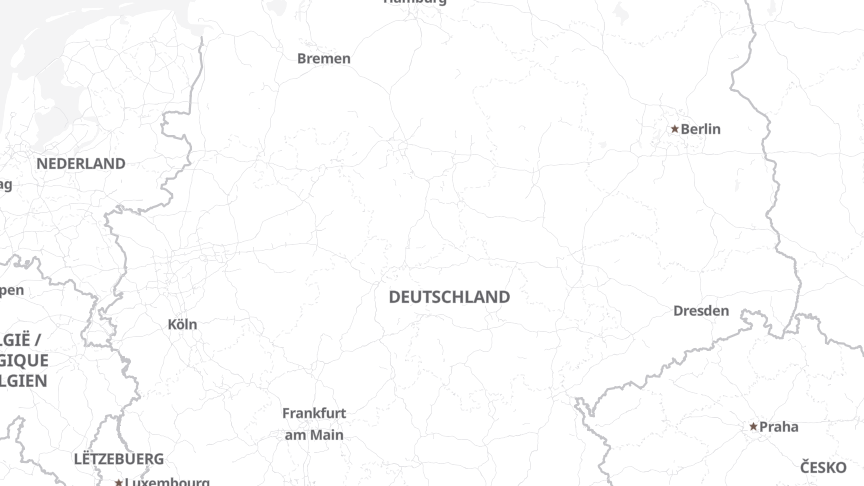 Map of the job locations