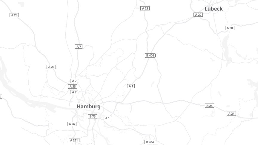 Map of the job locations