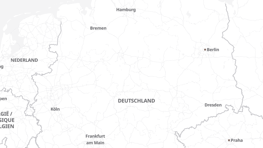 Map of the job locations