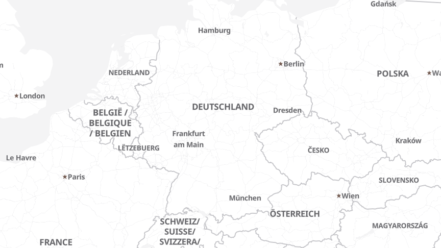Map of the locations of Stadtwerke München GmbH