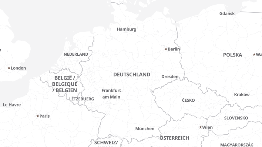 Map of the locations of Informationstechnikzentrum Bund (ITZBund)