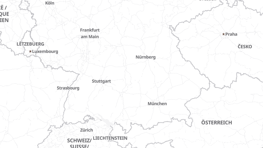 Map of the job locations