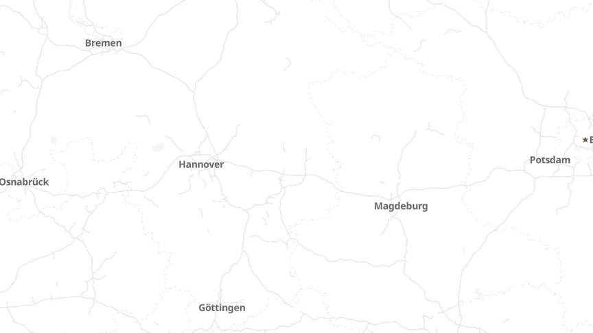 Map of the job locations