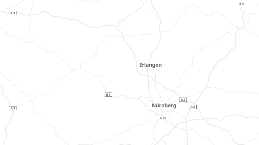 Map of the job locations
