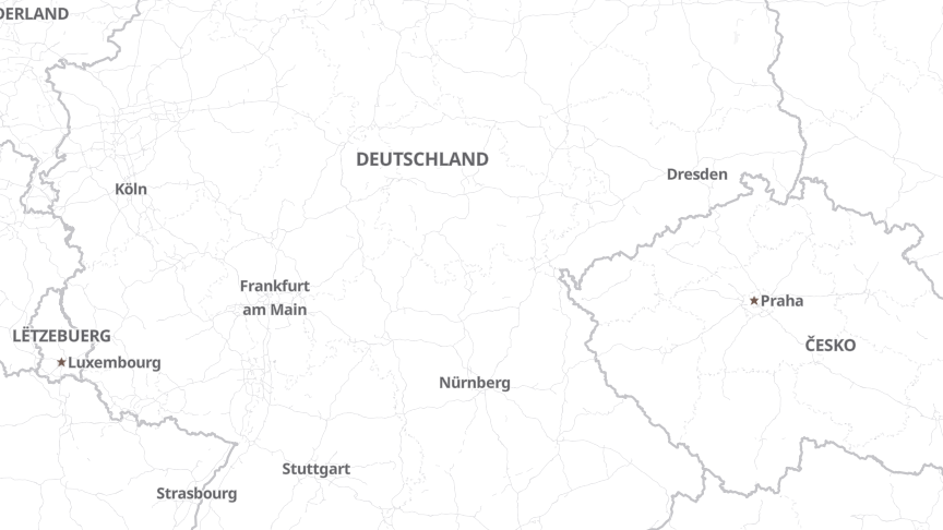Map of the job locations