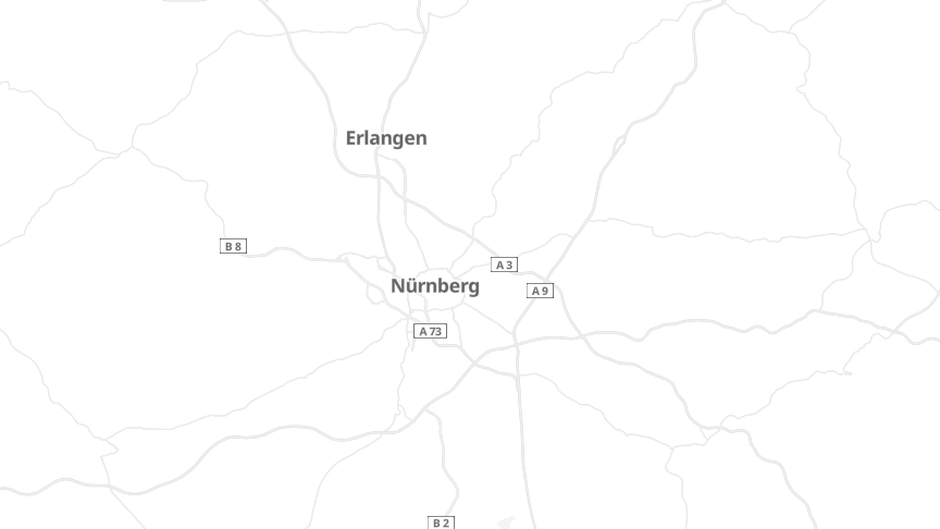 Map of the job locations