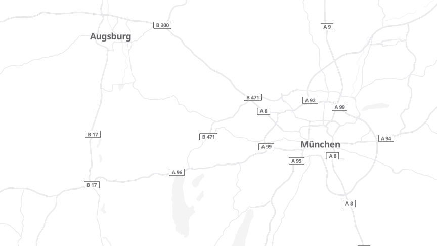 Map of the job locations
