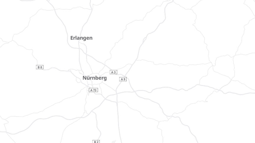 Map of the job locations