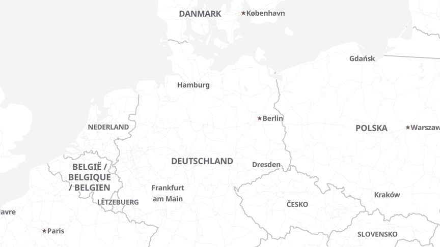 Map of the locations of novomind AG