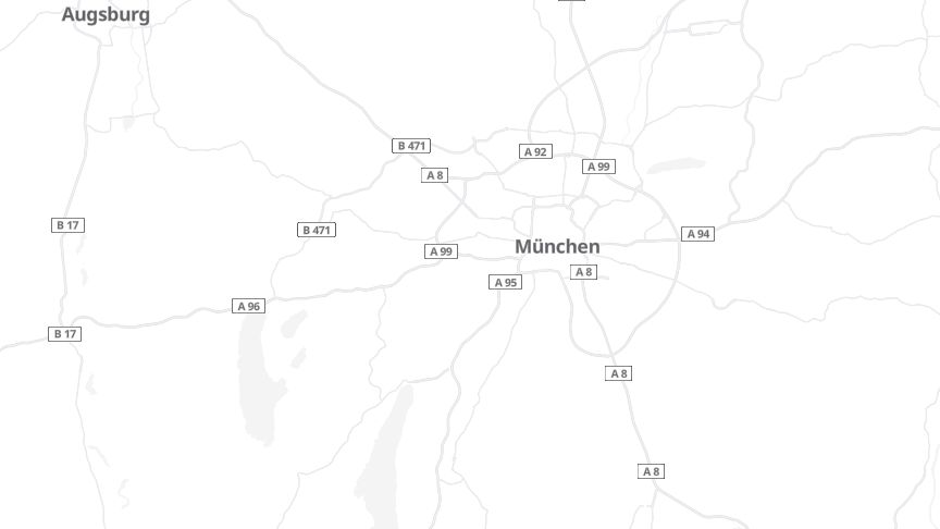 Map of the job locations