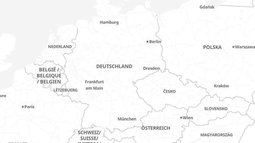 Map of the locations of The Formula
