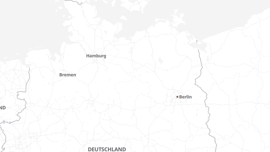 Map of the job locations