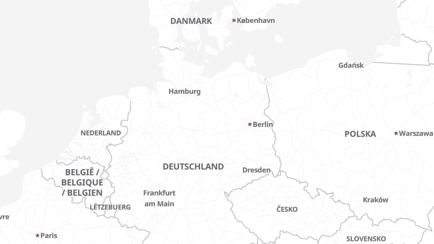 Map of the locations of Elisabeth Vinzenz Verbund GmbH
