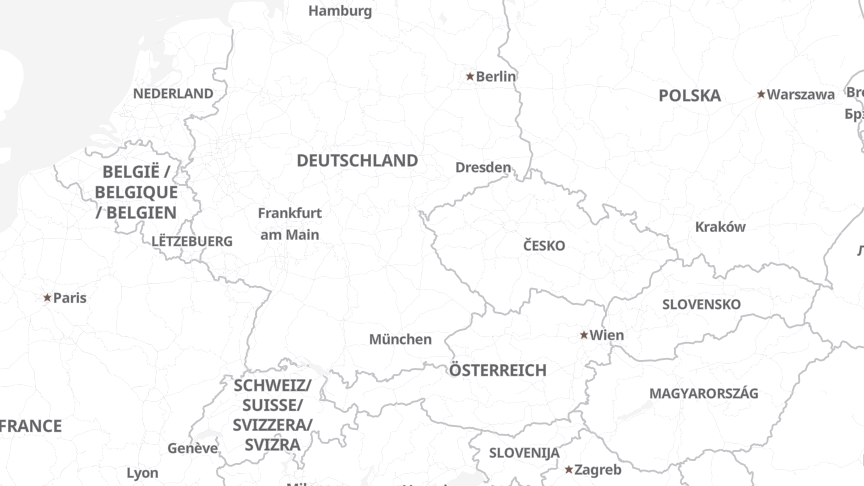 Map of the locations of Lexisnexis