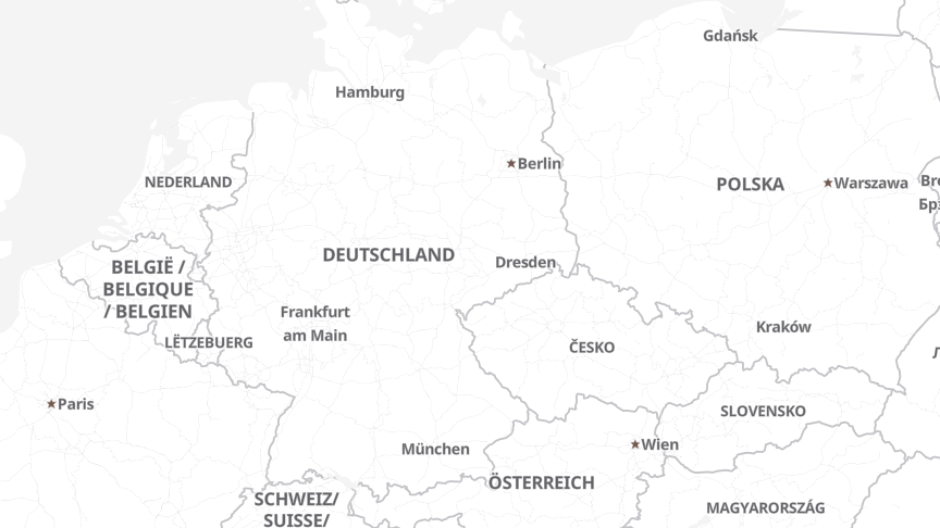Map of the locations of ZBI Zentral Boden Immobilien Gruppe