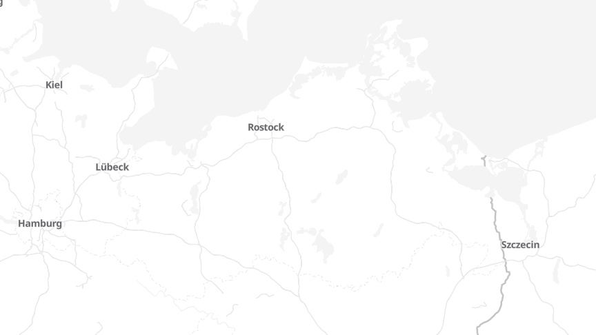 Map of the job locations
