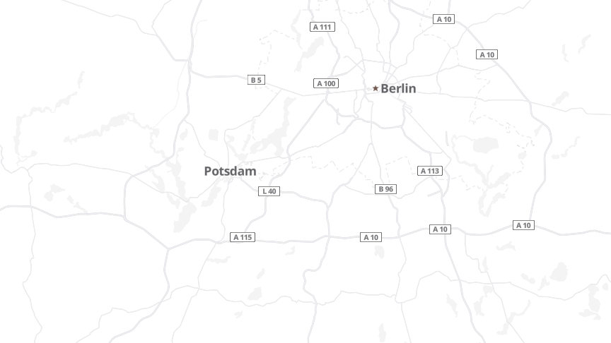 Map of the job locations